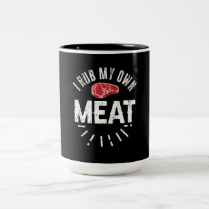 Tasse 2 Couleurs Drôle Chef BBQ Plaisanter Cadeau Rub Ma propre via