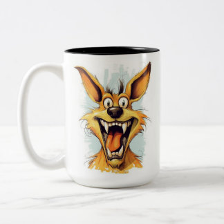 Tasse 2 Couleurs Drôle chien monstre : Bone Gnasher