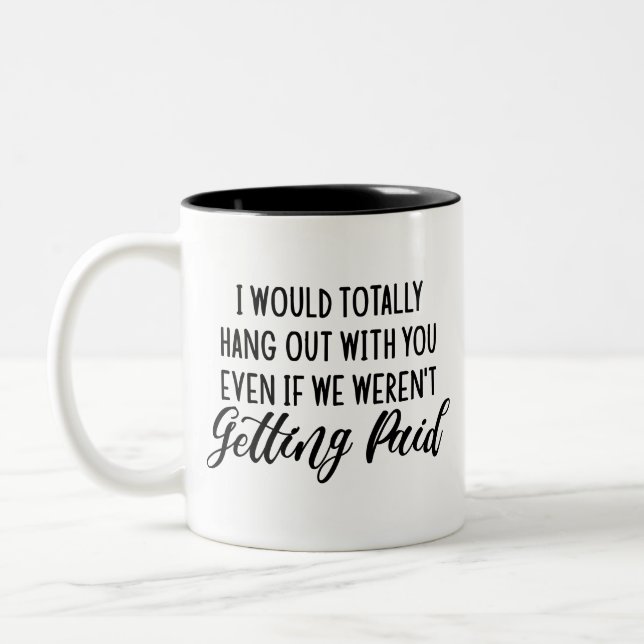 Tasse 2 Couleurs Drôle Coworker Meilleure Idée Cadeau Ami (Gauche)
