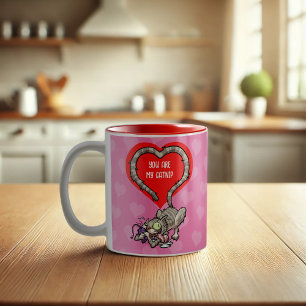 Tasse 2 Couleurs Drôle de Chat Tu Es Ma Catnip Alternative Saint-Va