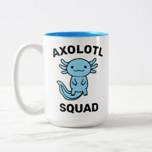 Tasse 2 Couleurs Drôle de groupe de jolis Axolotls fête modifiable