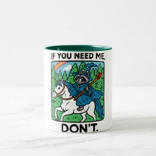 Tasse 2 Couleurs Drôle de Raton Laveur Magicien Trash Panda Café Hi