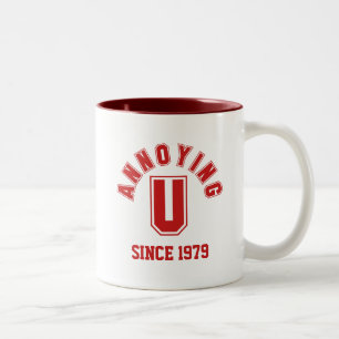 Tasse 2 Couleurs Drôle De T'Ennuyer Mug, Rouge