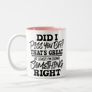 Tasse 2 Couleurs Drôle Humour sarcastique