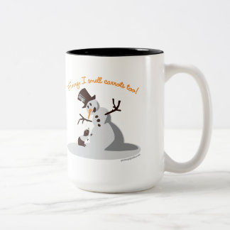 Tasse 2 Couleurs Drôle, je sens des carottes aussi !