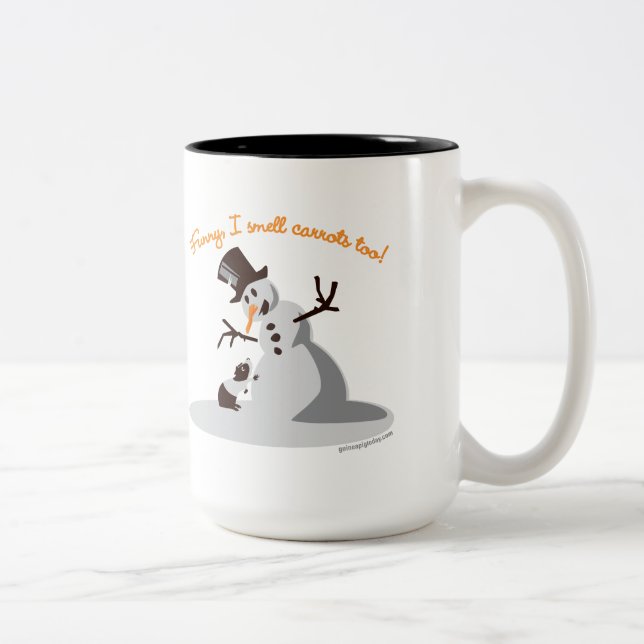 Tasse 2 Couleurs Drôle, je sens des carottes aussi ! (Droit)