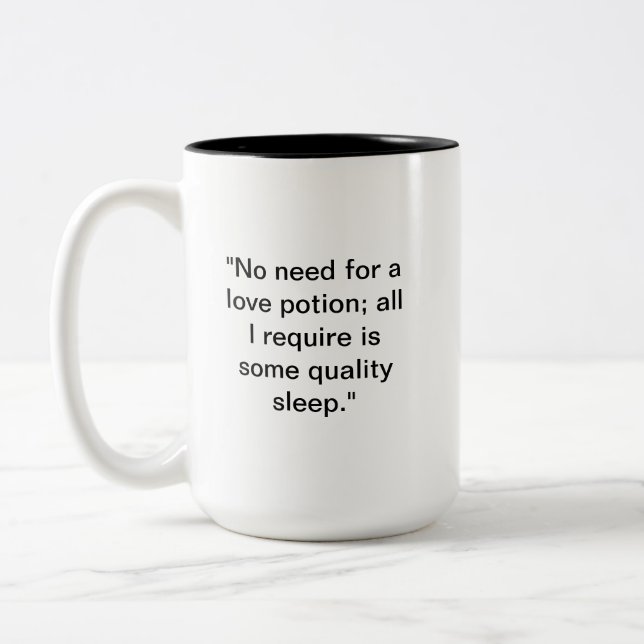 Tasse 2 Couleurs Drôle Musique du sommeil | Love Potion Alternative (Gauche)