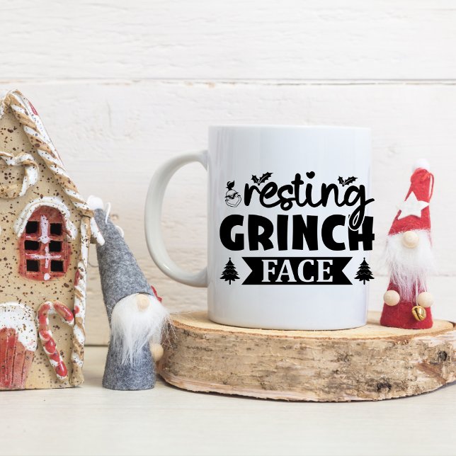Tasse 2 Couleurs Drôle Noël disant, citation de vacances) (Créateur téléchargé)