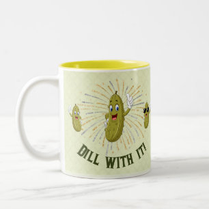 Tasse 2 Couleurs Drôle Pochet Dill Avec Elle
