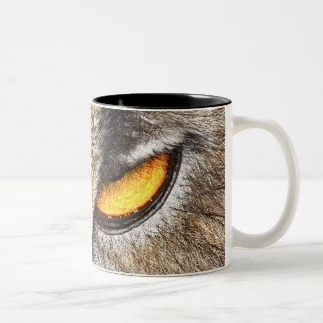 Tasse 2 Couleurs Duc D'Eurasien (bubo de Bubo) (Droit)
