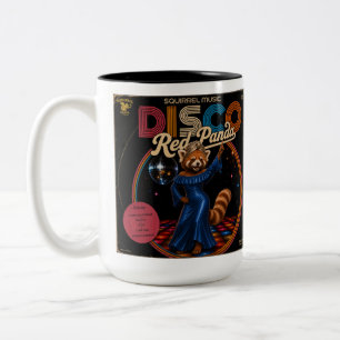 Tasse 2 Couleurs Duo de Panda Rouge Disco