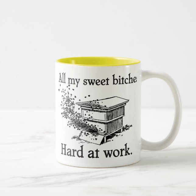 Tasse 2 Couleurs dur au travail (Droit)