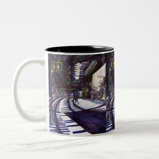 Tasse 2 Couleurs Dusting the Piano (Gauche)