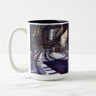Tasse 2 Couleurs Dusting the Piano