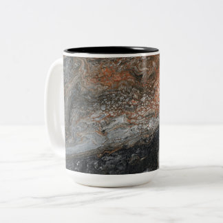 Tasse 2 Couleurs Dynamic Earth Tones and Swirls