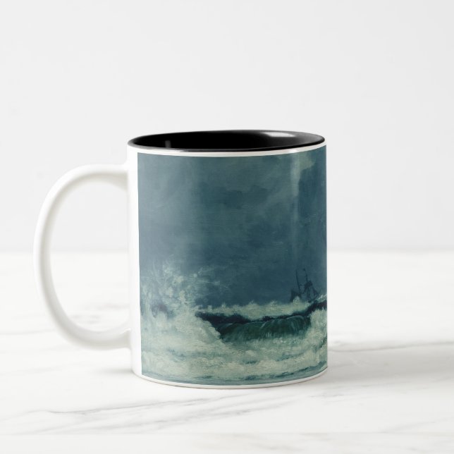 Tasse 2 Couleurs Eaux Brutes Nautiques (Gauche)