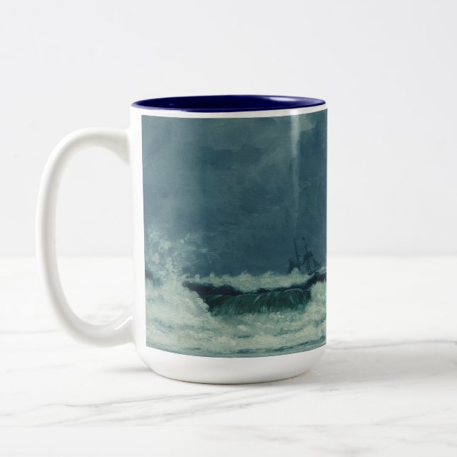 Tasse 2 Couleurs Eaux Brutes Nautiques (Gauche)
