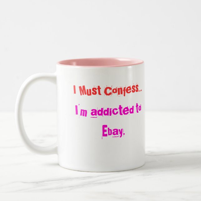 Tasse 2 Couleurs Ebay s'adonnent (Gauche)