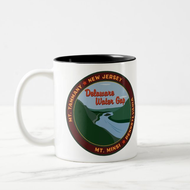 Tasse 2 Couleurs Écart d'eau du Delaware (Gauche)