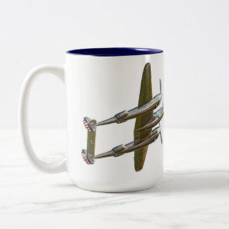 Tasse 2 Couleurs Éclair P-38 de Lockheed