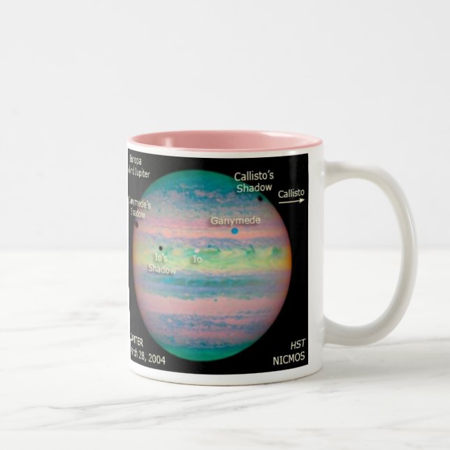 Tasse 2 Couleurs Éclipse triple de la NASA Jupiter (Droit)