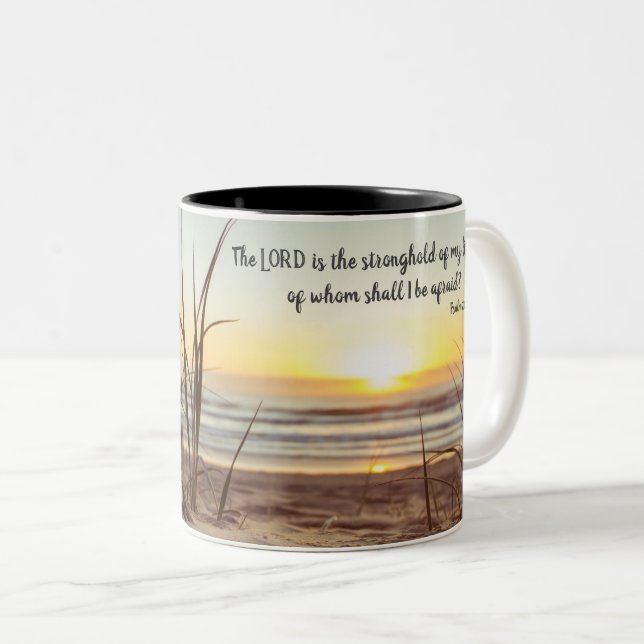 Tasse 2 Couleurs Écriture de la famille Beach, (Devant droit)