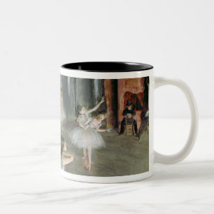 Tasse 2 Couleurs Edgar Degas   la répétition du ballet sur l'éta