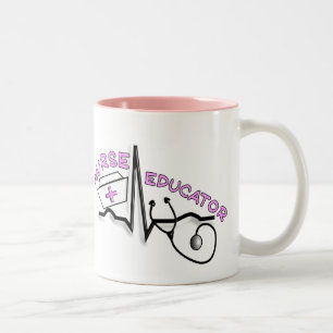 Tasse 2 Couleurs Éducatrice QRS d'infirmière et conception de