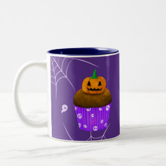 Tasse 2 Couleurs Éffrayant Halloween Traite Fantôme et Citrouille C