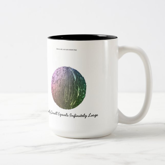 Tasse 2 Couleurs Égaux infinitésimal petits infiniment grands (Droit)