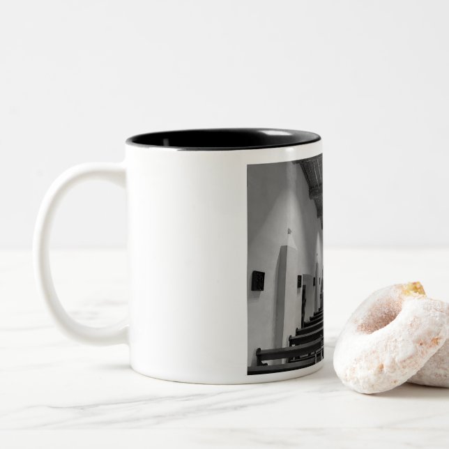 Tasse 2 Couleurs Église d'Alamo (Avec donut)