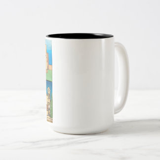 Tasse 2 Couleurs Églises du Nouveau-Mexique ! Art original !