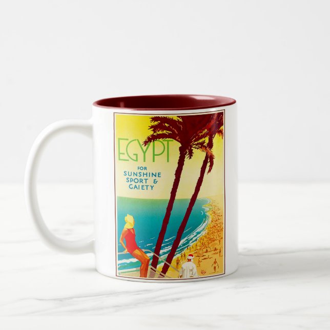 TASSE 2 COULEURS EGYPTE (Gauche)