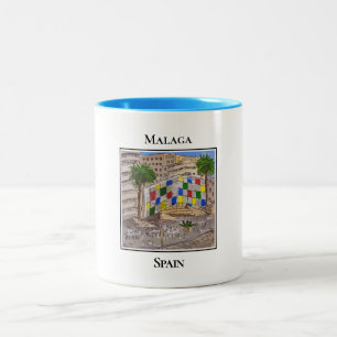 Tasse 2 Couleurs El Cubo, dans le port de Malaga, Espagne