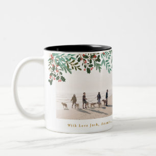 Tasse 2 Couleurs Élégance Classique de Noël Deux Photos