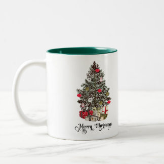 Tasse 2 Couleurs Elegant Christmas Tree Holiday
