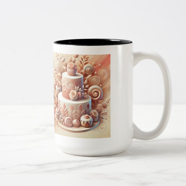 Tasse 2 Couleurs Elégant concepteur de gâteaux (Droit)