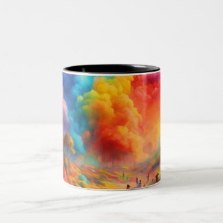 Tasse 2 Couleurs Élégante Coupe Sipping