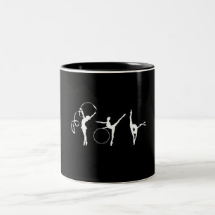 Tasse 2 Couleurs Elégante Gymnastique moderne Noir & Blanc