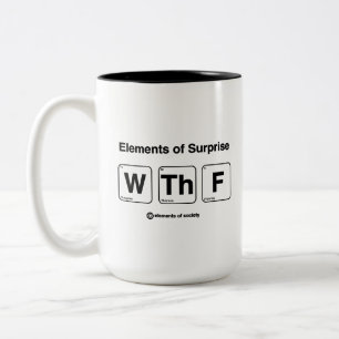 Tasse 2 Couleurs Éléments de surprise drôle science de la musique d