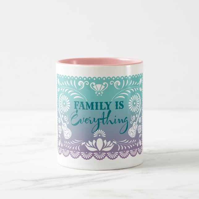 Tasse 2 Couleurs Elena | La famille est tout (Centre)