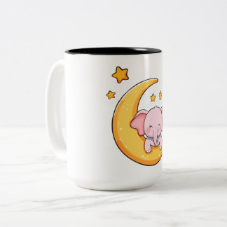 Tasse 2 Couleurs Éléphant de bébé mignon