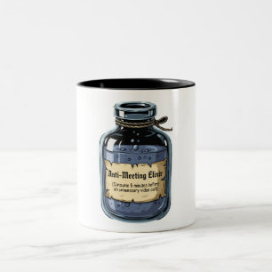 Tasse 2 Couleurs Élixir drôle anti-réunion   Humour de bureau d'ent