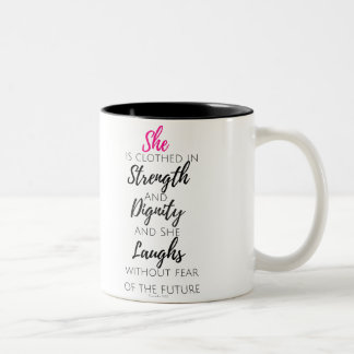 Tasse 2 Couleurs Elle est vêtue - 31:25 de proverbes