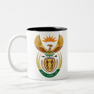 Tasse 2 Couleurs emblème de l' afrique du sud