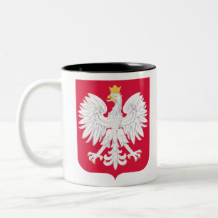 Tasse 2 Couleurs emblème de poland