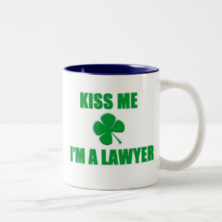 Tasse 2 Couleurs Embrassez-moi que je suis un avocat