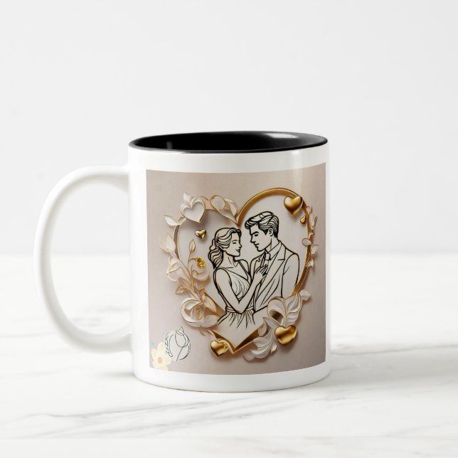 Tasse 2 Couleurs "Émotions cardiaques douloureuses" (Gauche)