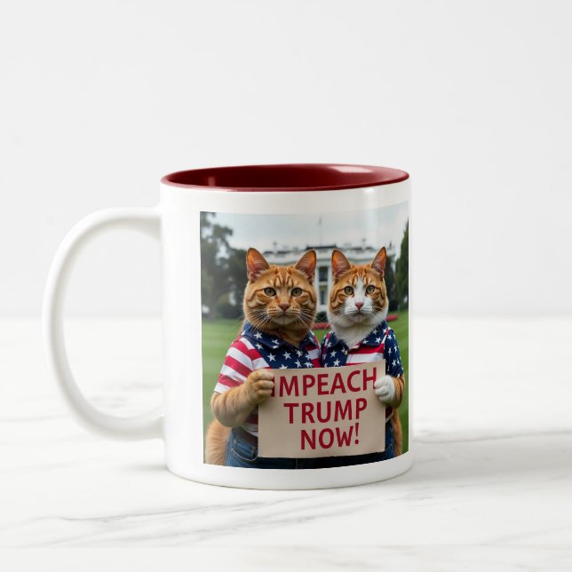 Tasse 2 Couleurs Empêcher Trump maintenant (Gauche)