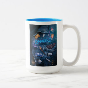 Tasse 2 Couleurs En cours  Art de l'affiche de la veste d'orge